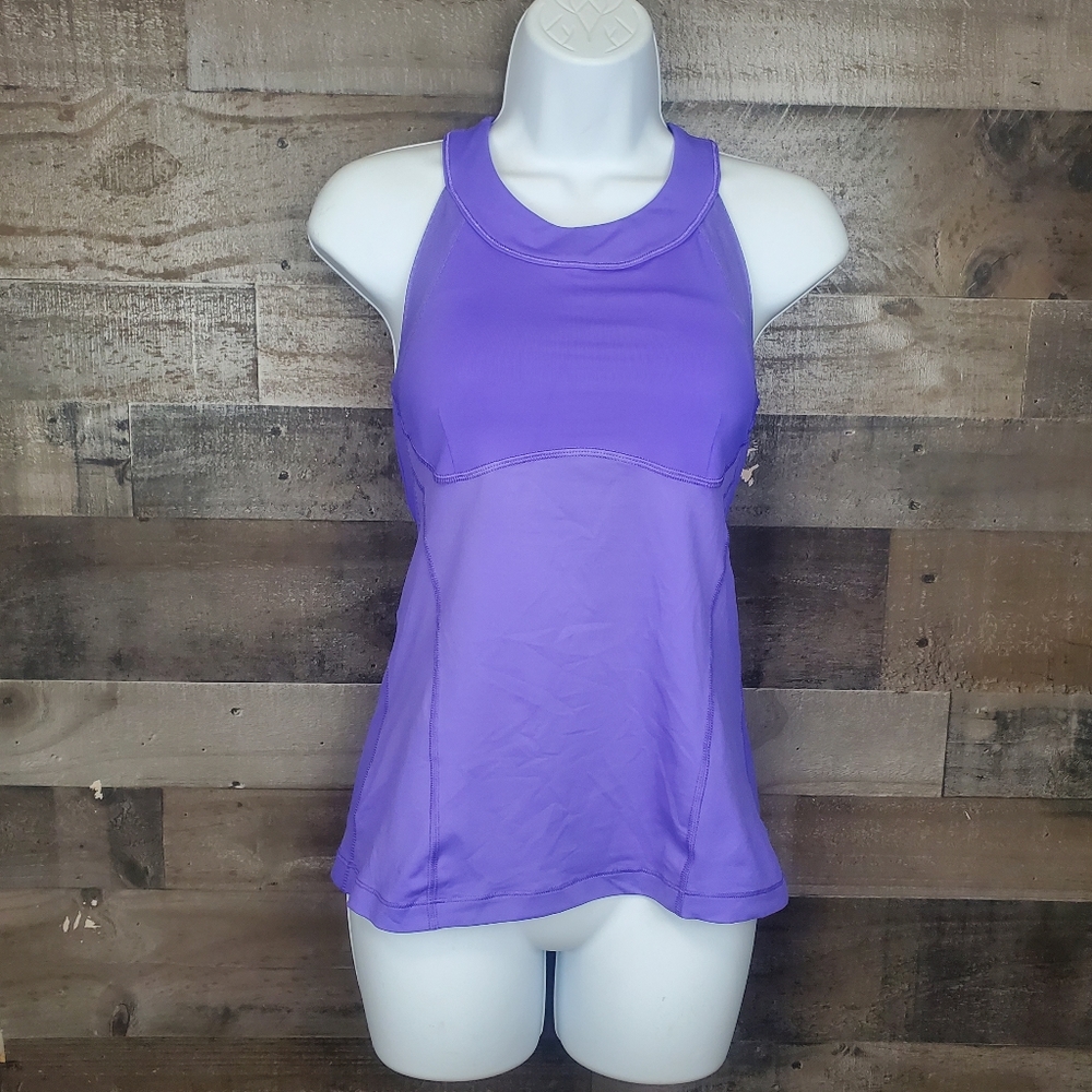 Lululemon Make It Count Run Mesh Purple Tank